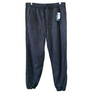 Gap Soft Black Ribbed Jogger Pants With Drawstring comfy lounge wear